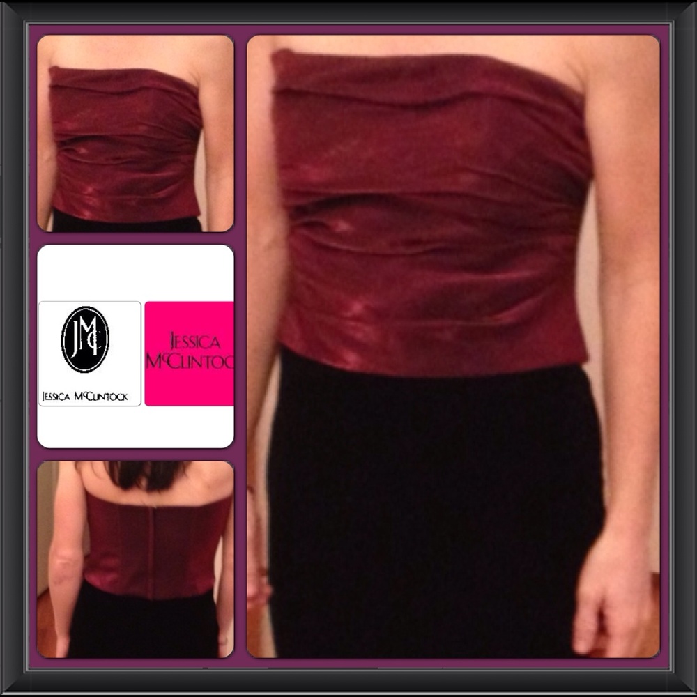 Jessica McClintock pink/black dress